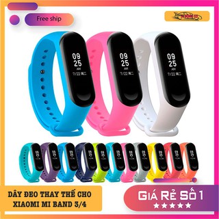 Dây Đeo Cao Su Thay Thế Cho Xiaomi Mi Band 4, Mi Band 3 [CHẤT LƯỢNG CAO]