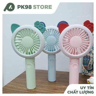 Quạt cầm tay mini có đèn gấp gọn