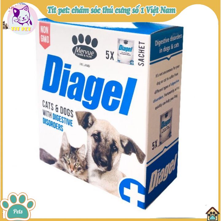 [Giá 1 gói]Diagel Thức Ăn Bổ Sung Hỗ Trợ Tiêu Chảy Và Táo Bón Ở Chó Mèo