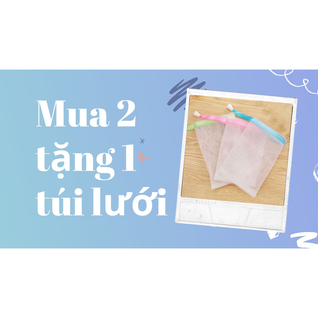 Xà bông Nghệ Ả đào, Xà bông Mướp đắng, Xà phòng thiên nhiên sáng da, mờ thâm, giảm mụn, viêm nang lông MỘC NHAN 100gr | BigBuy360 - bigbuy360.vn