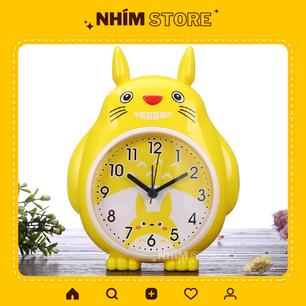 Đồng Hồ Báo Thức Để Bàn Hình Totoro Đáng Yêu - Đồng Hồ Để Bàn Chuông Siêu To Giá Rẻ