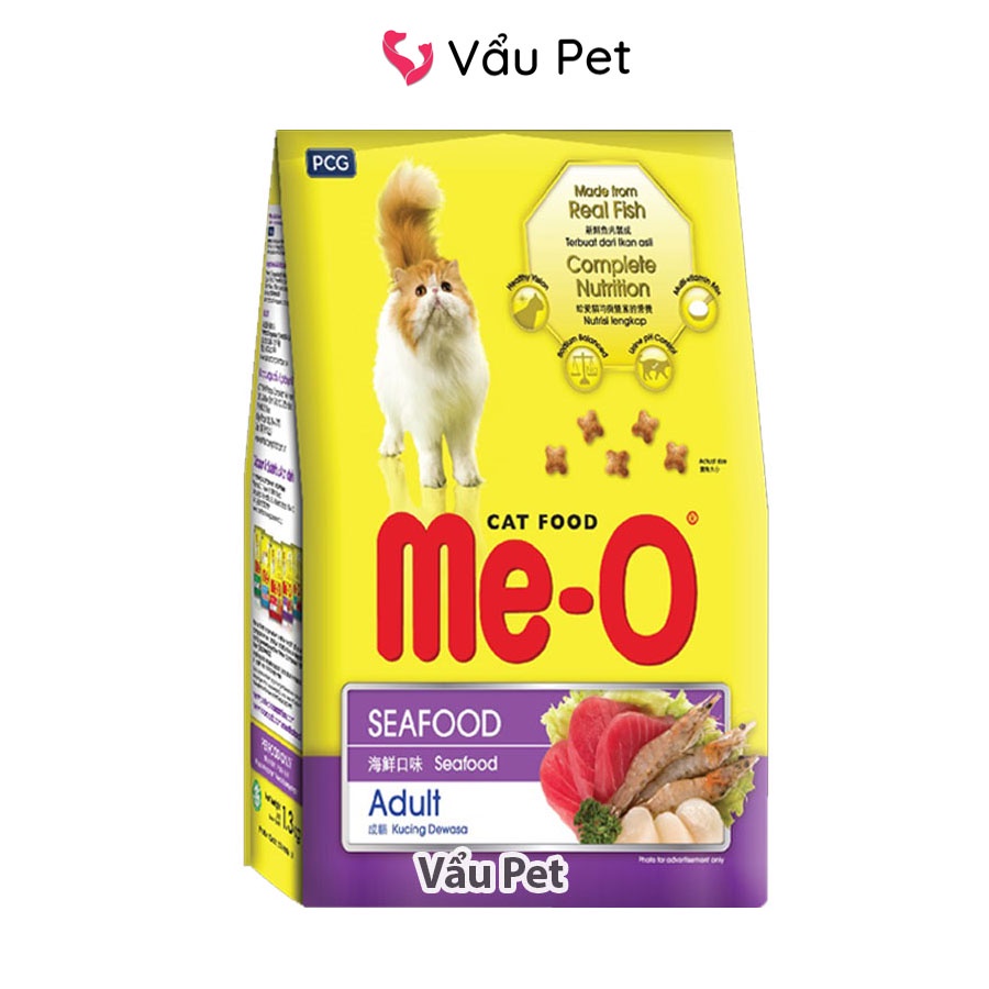 Thức ăn cho mèo Me-O Adult 1.2 Kg - Thức ăn hạt cho mèo trưởng thành Vẩu Pet Shop