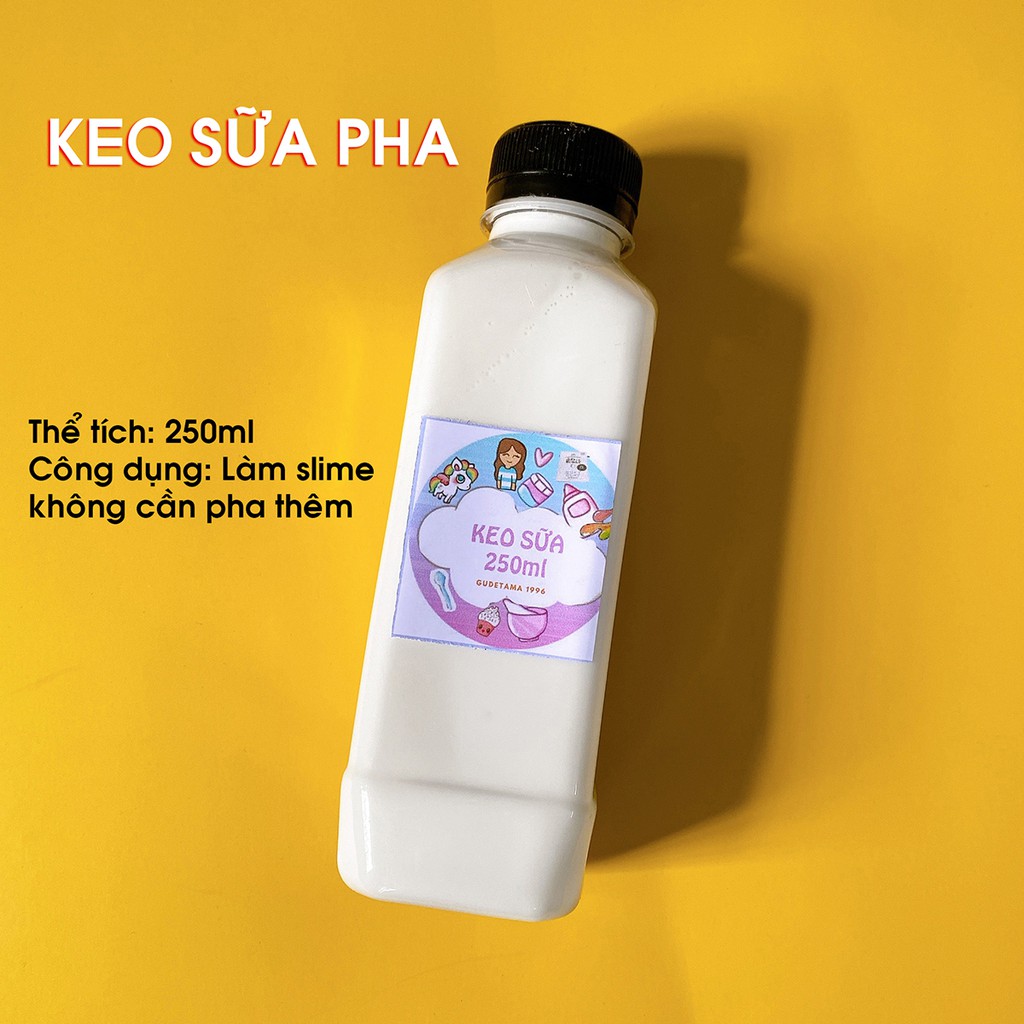 Keo sữa làm slime 250ml - Đã pha với body lotion và kem cạo