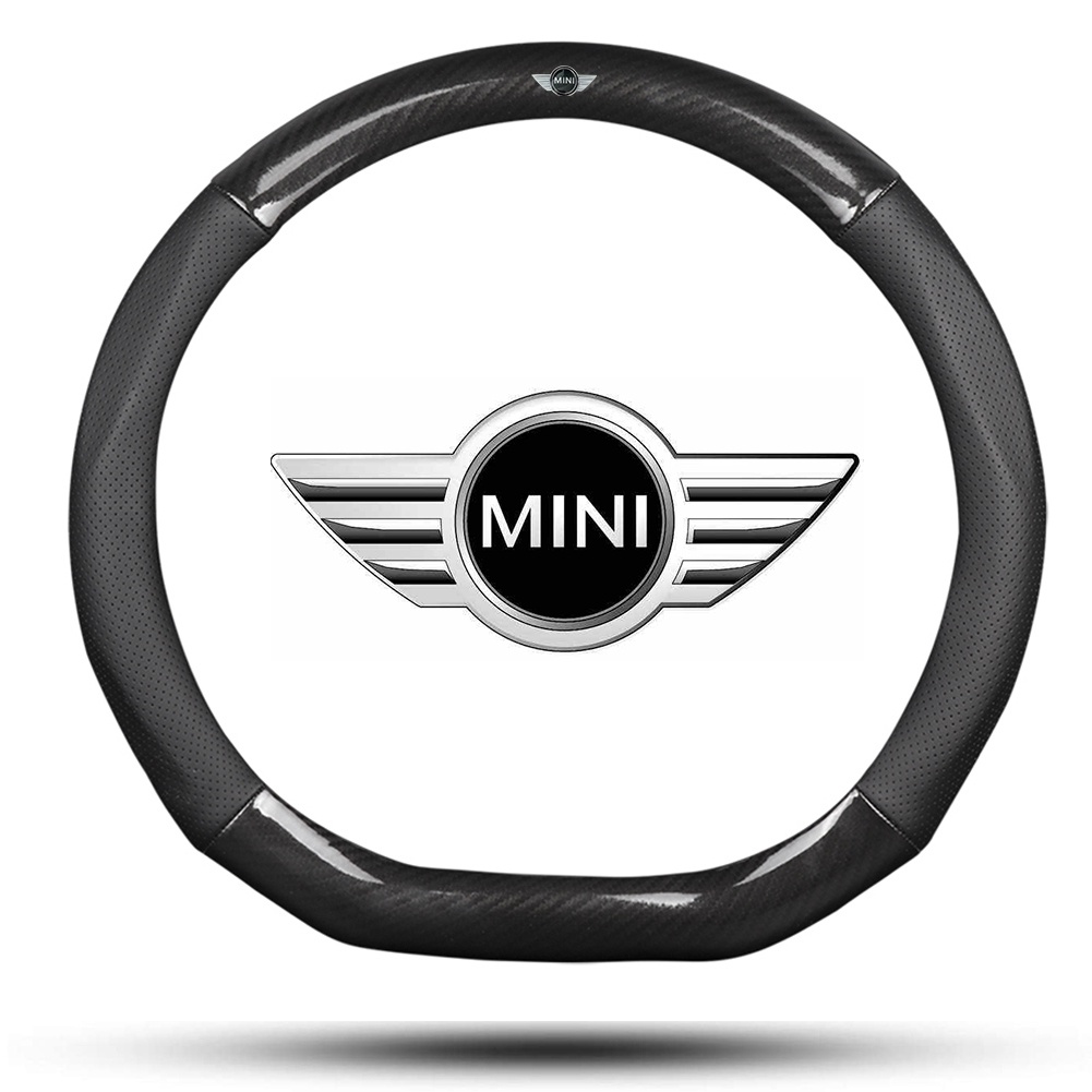 Vỏ Bọc Vô Lăng Bằng Sợi Carbon Phối Sợi Carbon Cho Xe Hơi Mini Cooper