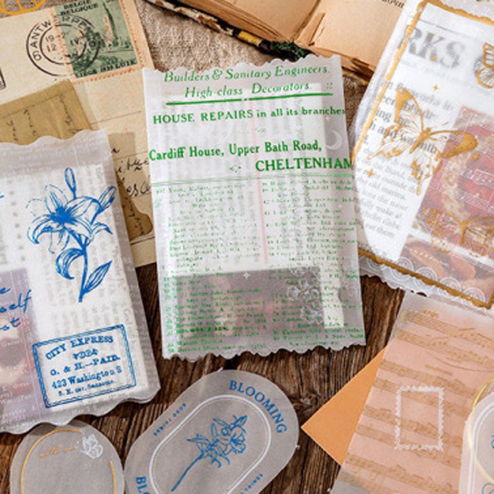 Bookmark Trong Mờ Hình Bướm / Hoa / Chữ Tiếng Anh Sáng Tạo Cho Học Sinh