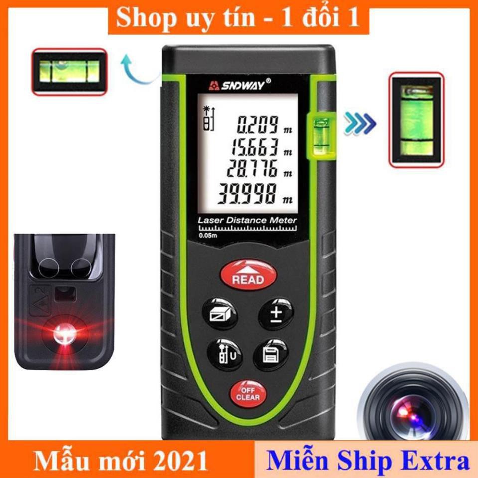 Thước đo khoảng cách Lazer SNDWAY SW-M60 Loại 60M kết quả chính Cam kết bảo hành 12 tháng