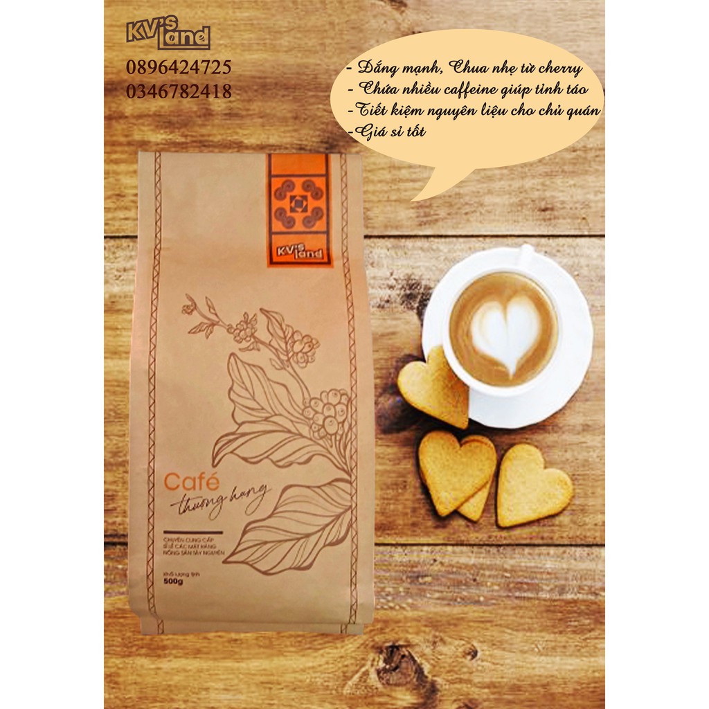 Cà Phê Nguyên chất Thơm Nồng- Gu mạnh( Arabica - Culi- Robusta- Cherry )-500g