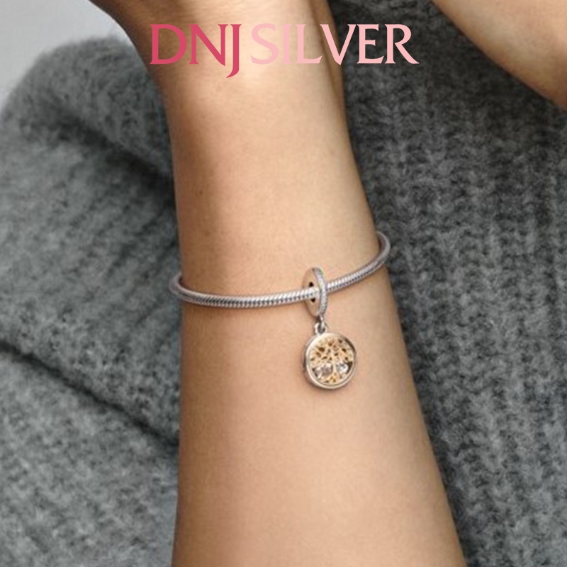 Charm bạc 925 cao cấp, hàng chuẩn bạc - Charm Family Roots thích hợp để mix vòng tay charm - DN203