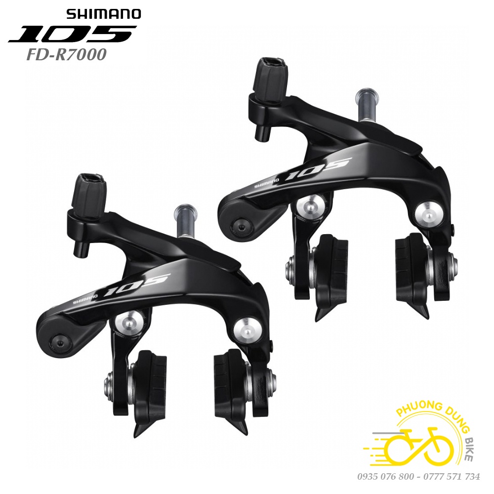 Bộ ngàm phanh  nhôm xe đạp SHIMANO 105 BR R7000 - Hàng Chính Hãng