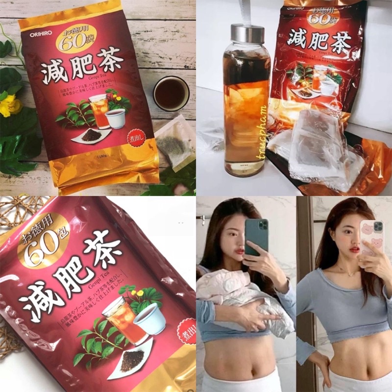 Trà Genpi Orihiro Nhật Bản Hỗ Trợ Giảm Béo, Mỡ Bắp Tay và Đùi, Chống Oxy Hoá