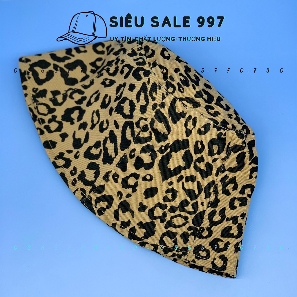 MŨ BO DẠNG NỒI CỤP HỌA TIẾT DA BEO HÀNG NHẬP QC THỜI TRANG CAO CẤP