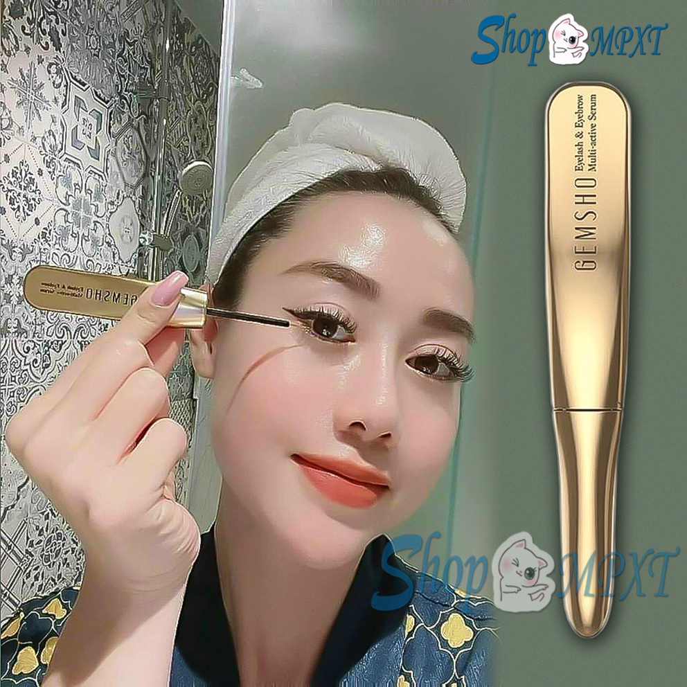 💦Chính Hãng💦 Serum siêu dưỡng mi mọc mi và dài mi Gemsho Eyelash & Eyebrow Multi-active Serum Thương hiệu Mỹ