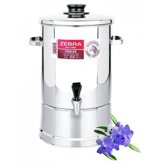 Thùng nước inox304 Zebra Thái Lan 22cm-8.7L có vòi gạt-114022.