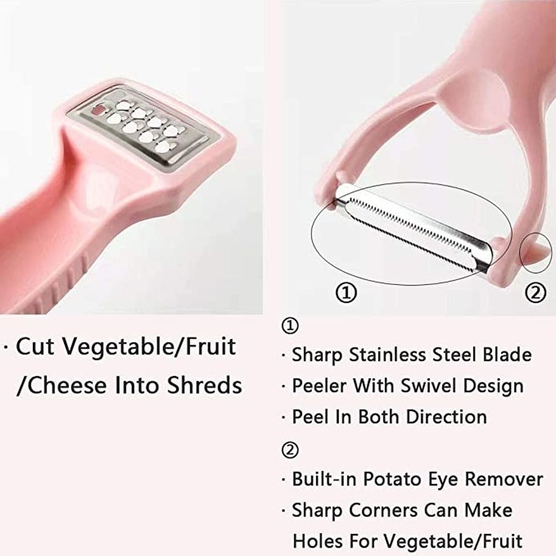 Dụng cụ bào vỏ trái cây hai đầu đa năng tiện dụng cho nhà bếp