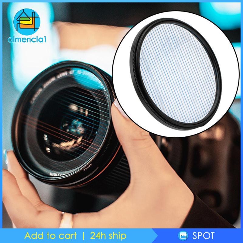 1Pc Streak Anamorphic w / Xoay cho Video 77mm Cầu Vồng Streak