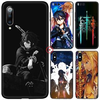 Ốp điện thoại silicon mềm in hình anime Sword Art Online cho Xiaomi Mi 6 8 9 SE Pro Lite CC9 CC9E F1 Mi8 Mi9 mã AC184