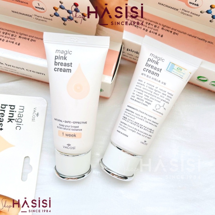 Kem Dưỡng Da Cho Vùng ngực VACOSI- Magic Pink Breast Cream 30ml
