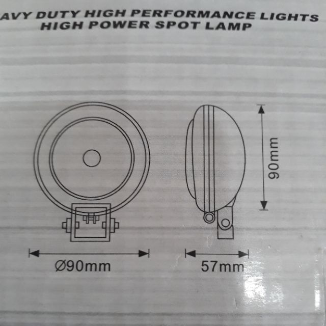 [Mã LIFEAU5SALE giảm 20k đơn 50k] Đôi đèn trợ sáng _đèn lùi , đèn gâm sáng 12v -24v cho ô tô , máy cong trình , xe máy