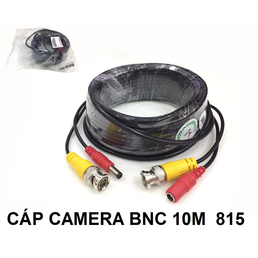 CÁP CAMERA BNC BẤM SẴN 2 ĐẦU KÈM CÁP NGUỒN 10M 815 , 15M 816 , 20M 817 cực kì tiện lợi