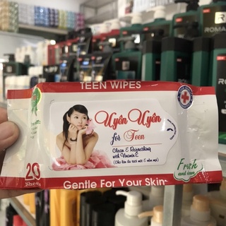 Khăn ướt uyên uyên for teen 20 tờ