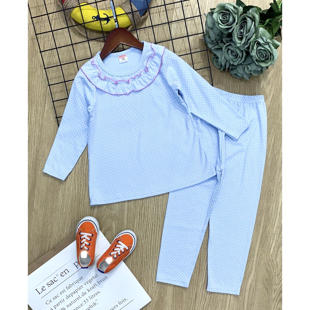 Đồ bộ dài tay bé gái ❤ bộ bé gái dài tay thun cotton Jennie kids thấm hút mồ hôi tốt J344