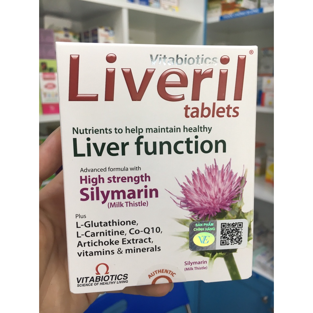 Liveril – Giải độc gan, tăng cường chức năng gan, chính hãng từ Anh quốc
