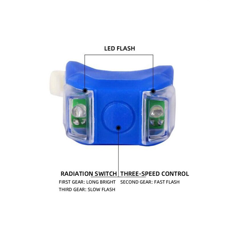 Đèn LED Cảnh Báo An Toàn Chống Nước Gắn Đuôi Xe Đạp