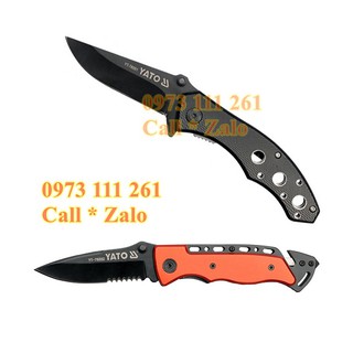 Dao xếp cán màu đen Yato YT-76051