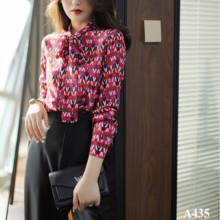 Áo sơ mi thắt nơ thanh lịch lely fashion a443