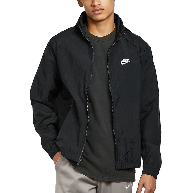ÁO KHOÁC NIKE NSW WINDRUNNER TRACK HOODED BLACK