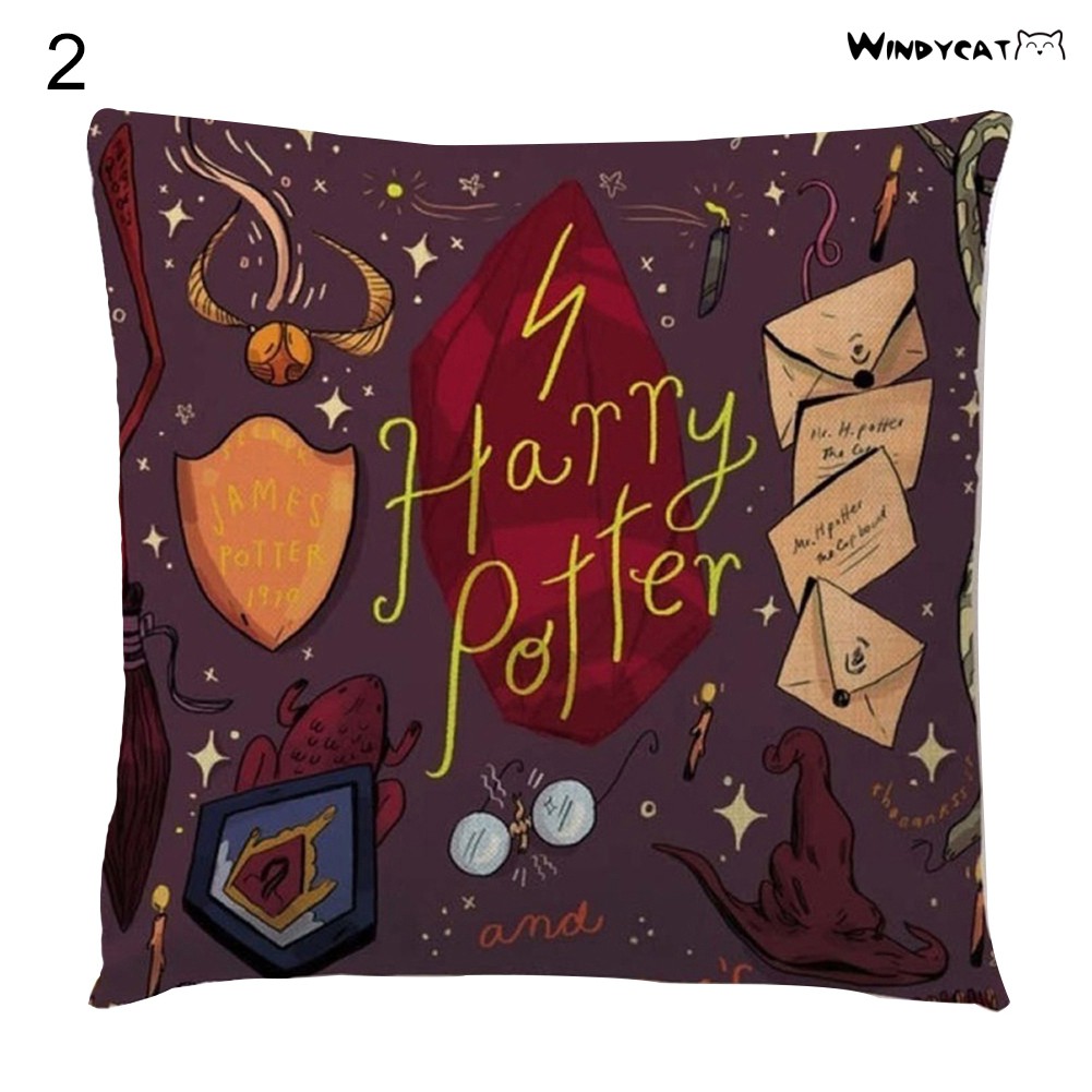 Vỏ Gối Họa Tiết Hoạt Hình Harry Potter Độc Đáo