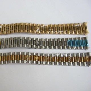 Dây đồng hồ ROLEX 3 mắt đúc 5 số xịn 100%,không bạc phai màu (duy nhất size 20)