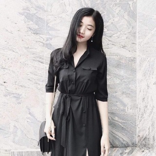 Đầm maxi nút bọc thời trang siêu xinh phong cách XK1163