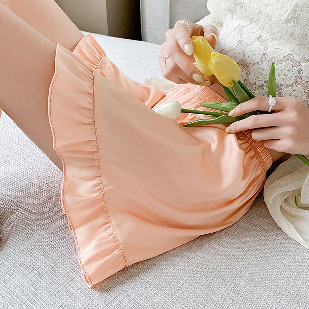 Quần Short Lưng Cao Dáng Rộng Chất Liệu Polyester Thoải Mái Thời Trang Mùa Hè Cho Nữ