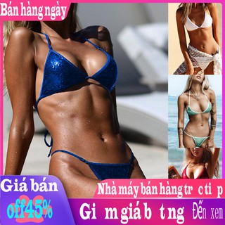 Bikini nâng ngực kim sa lấp lánh