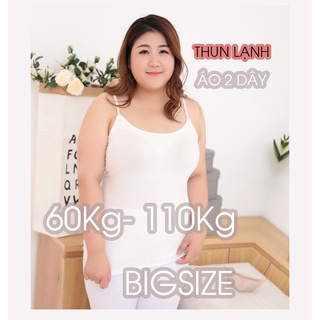 áo 2 dây bigsize siêu co giãn THUN LẠNH 3 MÀU