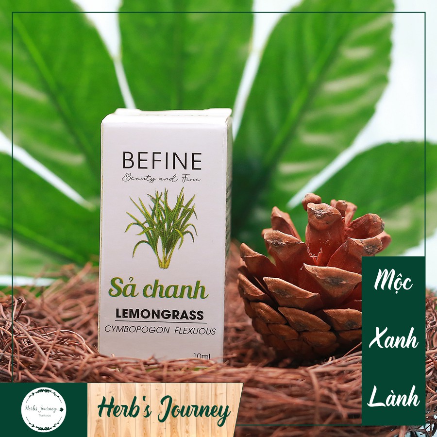 Tinh dầu Sả Chanh cao cấp - BEFINE - Tinh dầu nguyên chất chưng cất tự nhiên - Thơm phòng, đuổi muỗi chống muỗi đốt