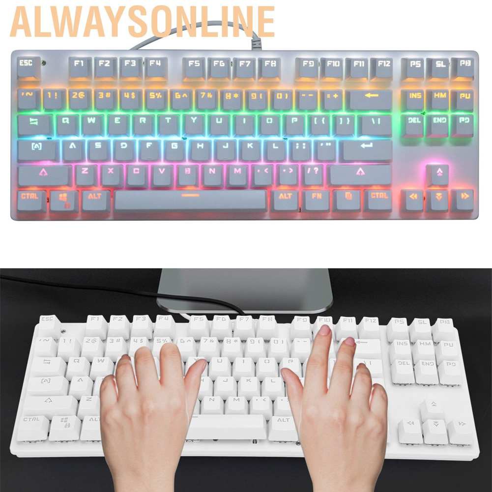 Bàn Phím Cơ Gaming Alwaysonline 87 Phím 9 Chế Độ