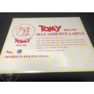 [XẢ HÀNG] Decal Tomy A5 - Xấp 10 tờ