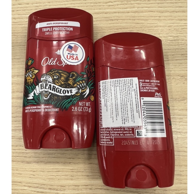 Sáp khử mùi Old Spice Bearglove 73ml