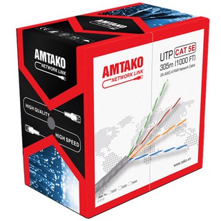 Cáp mạng cat5 utp amtako 5222 dây trắng cuộn 305m