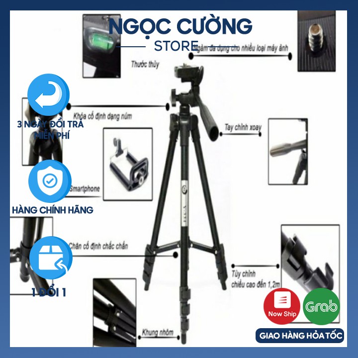 Gậy chụp hình tripod 3110 3120 cao cấp chính hãng