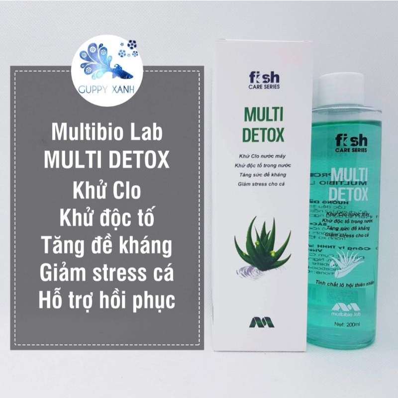 Multi Detox 200ml - Khử Clo, Độc Tố và Kim Loại Nặng Cho Bể Thủy Sinh