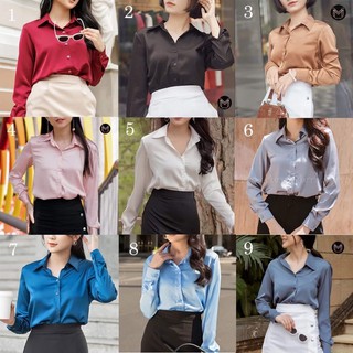 [DEAL SỐC] Combo 2 áo sơ mi lụa MIXMIX