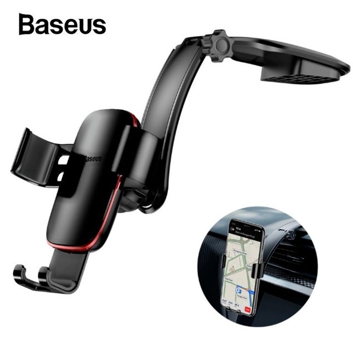 Giá đỡ điện thoại gắn taplo ô tô Baseus SUYL-F01 - Chất liệu hợp kim nhôm cao cấp và nhựa ABS