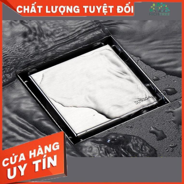 [FREE SHIP] Phễu Thoát sàn ngăn mùi hôi và côn trùng YUYODO chất liệu iox304 chống gỉ kiểu DÁNG VUÔNG MỚI