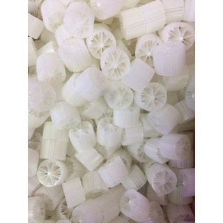 Hạt nhựa Kaldnes lọc nước bể cá 8 cánh - đóng gói 0.5kg