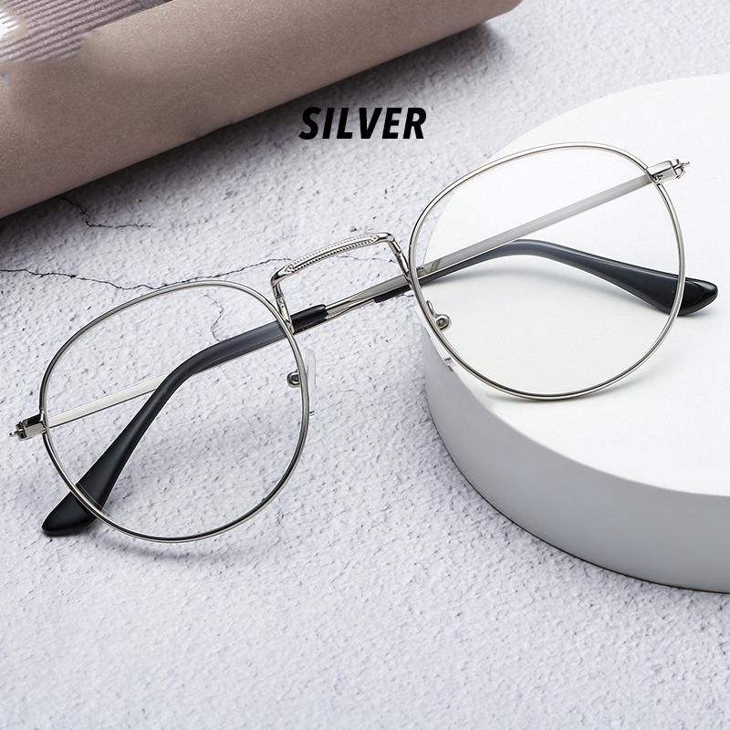【HENGHA】Myopia Minus 0°~400° Retro Round Eyeglasses Women/Men