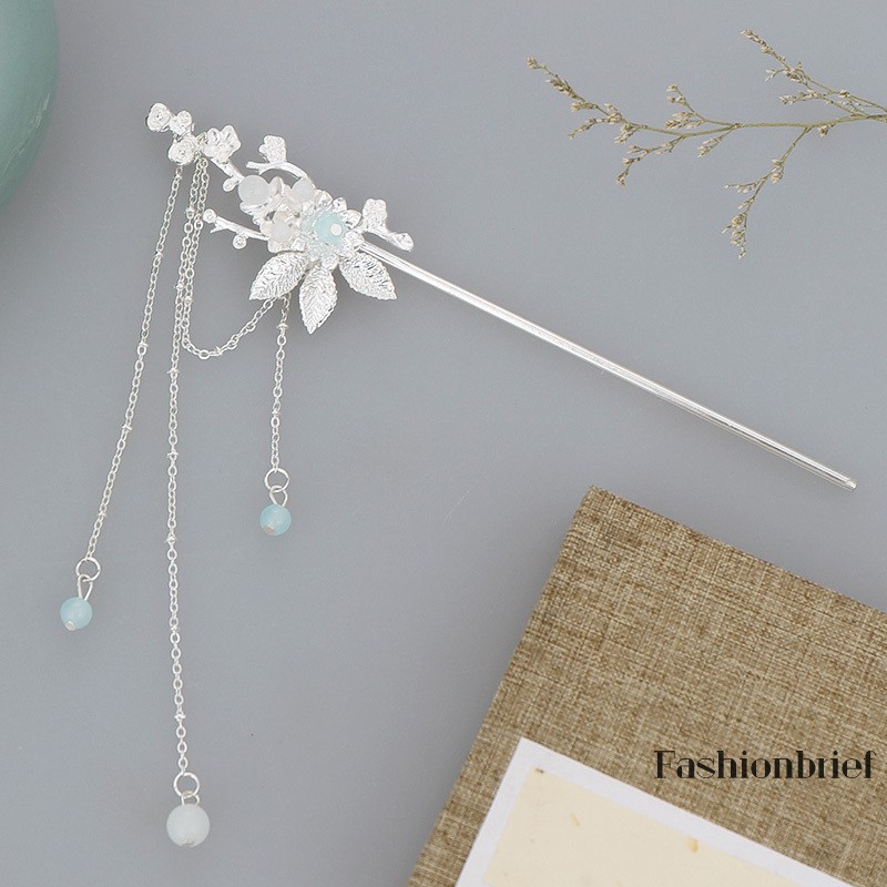 Trâm cài tóc hình hoa đính đá thời trang cho nữ