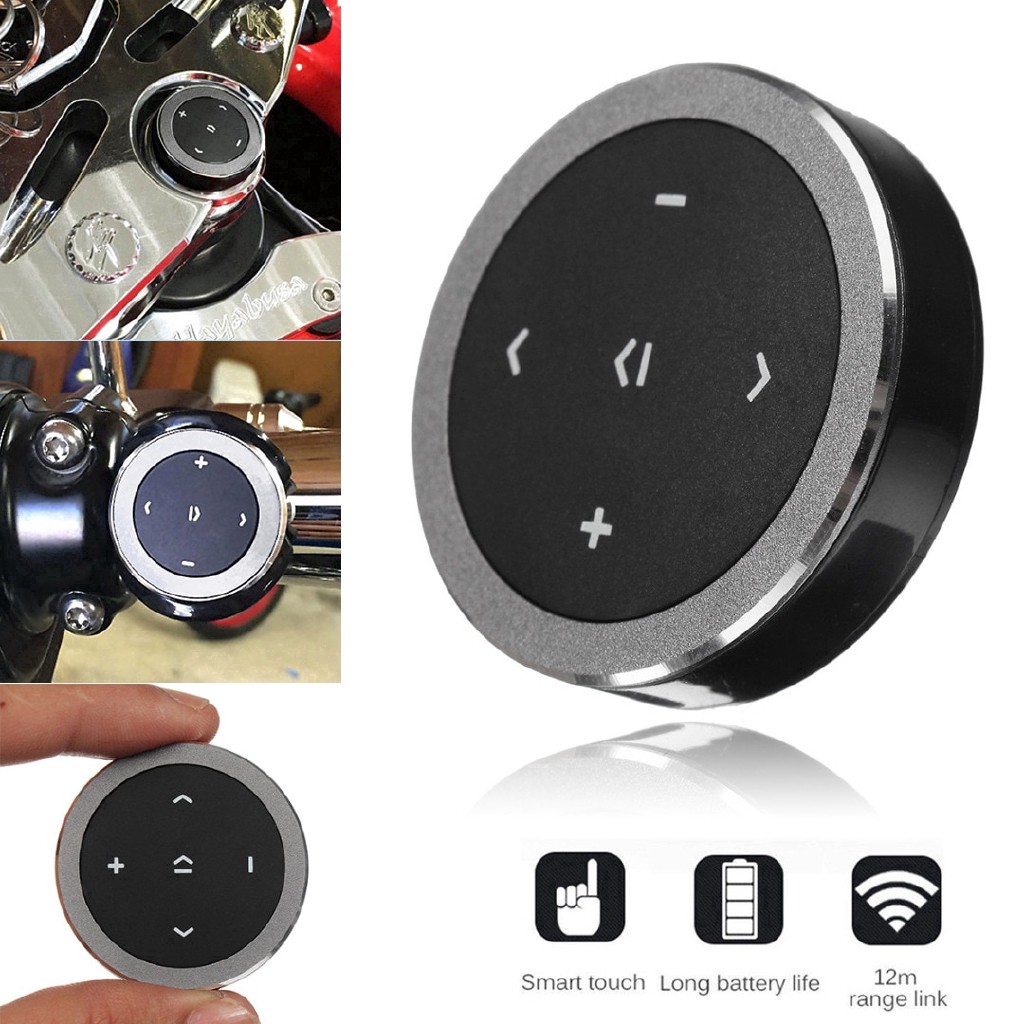 Nút điều khiển phương tiện kết nối Bluetooth gắn vô lăng xe hơi